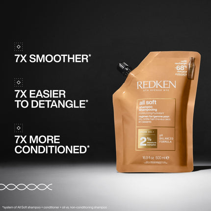 Redken Redken All Soft Shampoo Refill - 500ml